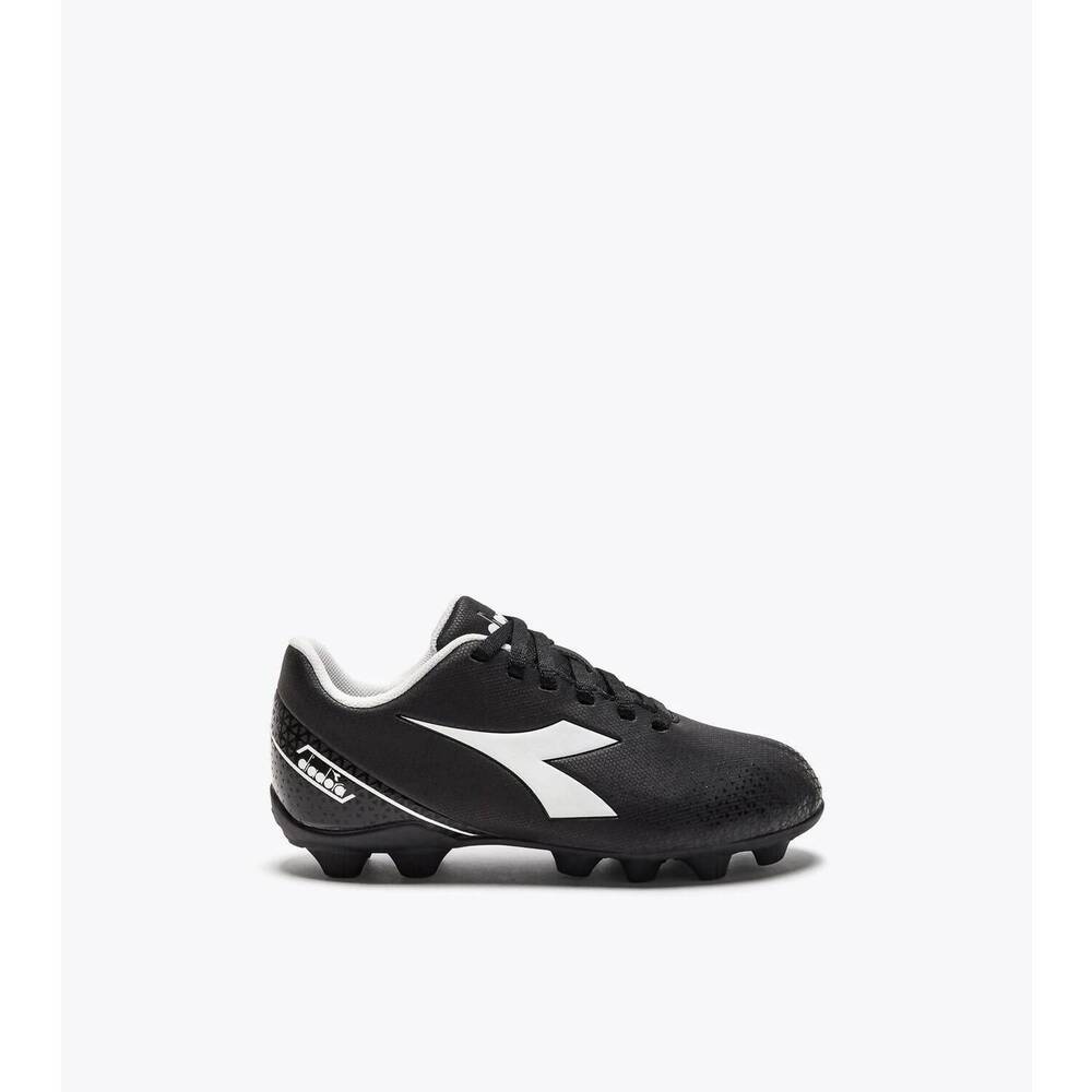 NEW DIADORA kids pichichi 6 md jr in black/white